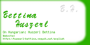 bettina huszerl business card